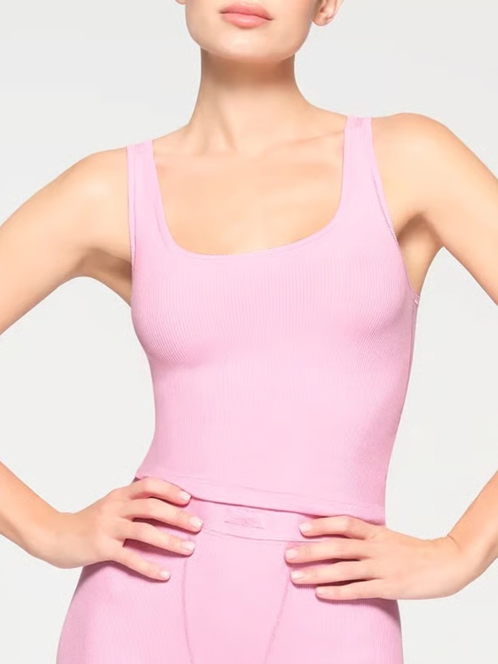 SKIMS SOFT LOUNGE TANK LIMITED EDITION; COTTON CANDY SMALL